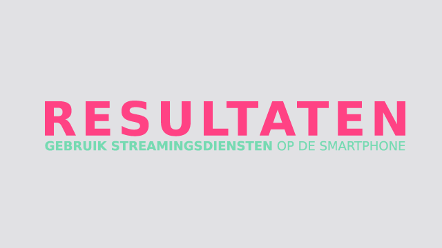 Onderzoek: streamingsdiensten op de mobiele telefoon